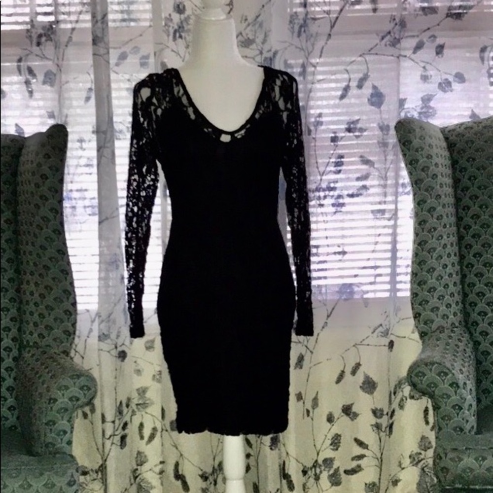 ALONDRA BLACK BRESS STRECH SZ L - Picture 7 of 8